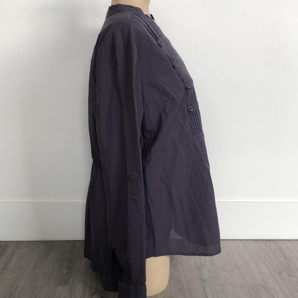 Torrid Military style poplin blouse - Picture 5 of 10